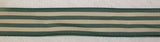 Striped Ribbon Dark Red, Navy or Dark Green and Natural 1 1/16" Wide Ribbon Craft Supplies