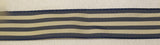 Striped Ribbon Dark Red, Navy or Dark Green and Natural 1 1/16" Wide Ribbon Craft Supplies