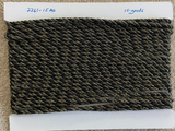10 Yds Twisted Cord Black and Gold 4mm Trim Braided