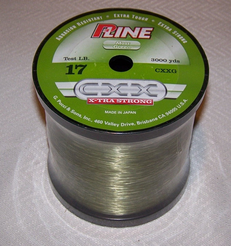 P-Line CXX X-Tra Strong Moss Green 3000yds  17 lb Test