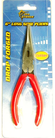 Long Nose Pliers 6" Red Hadles