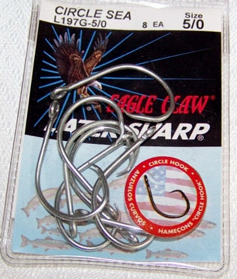 Circle Hooks-Offset Lazer Sharp $ 2.95 Seaguard L197BG – Spider  Rigs/Rigged&Ready Offshore Lures
