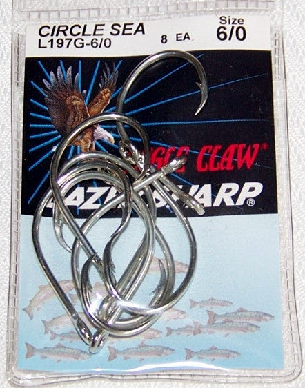 Circle Hooks-Offset Lazer Sharp $ 2.95 Seaguard L197BG – Spider  Rigs/Rigged&Ready Offshore Lures