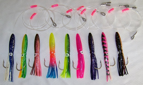 6 Arm 6 Oz Squid Umbrella Rigs – Spider Rigs/Rigged&Ready Offshore Lures