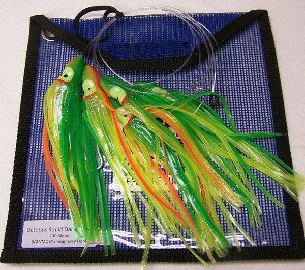 Octopus Squid Daisy Chain 7 1/2 Squids – Spider Rigs/Rigged&Ready