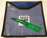 9" or 12" Rigged Green "T" Style Lure