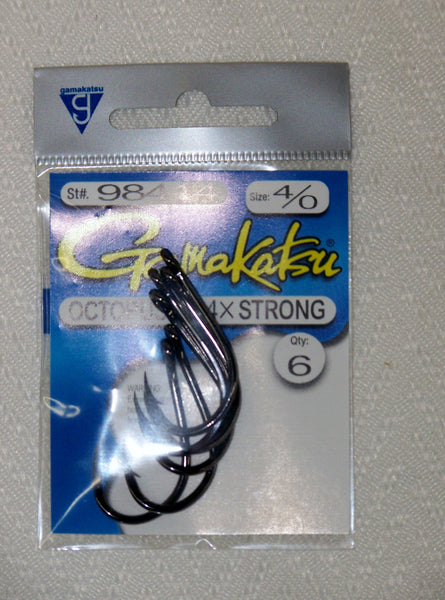 Gamakatsu 4X Octopus Hook Black – Spider Rigs/Rigged&Ready Offshore Lures