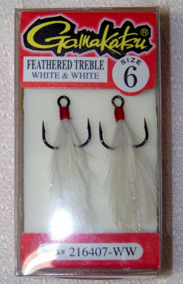 Gamakatsu Feathered Treble hooks – Spider Rigs/Rigged&Ready