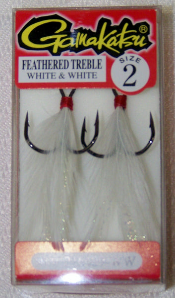 Gamakatsu Feathered Treble hooks – Spider Rigs/Rigged&Ready Offshore Lures
