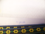 5/8 " Jacquard Trim  Blue w Yellow Flower