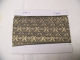 1" Jacquard Trim  Brown w Octagon Pattern