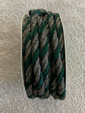 10 Yds Twisted Cord Gold and Green 8mm Trim Braided