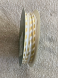 1/2" cord edge trim white-gold 10 yards