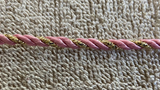 4mm Mauve and gold twist cord 10 yard