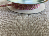 4mm Mauve and gold twist cord 10 yard