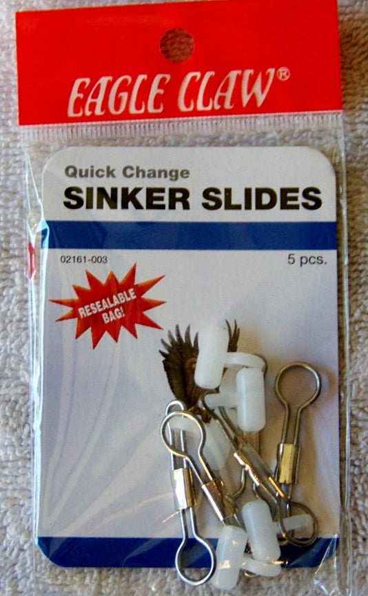 Quick Change Sinker Slides 5/pk White