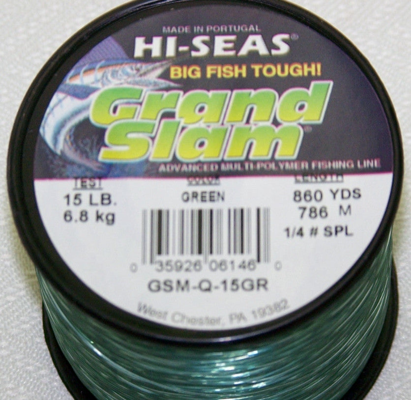 Hi Seas Grand Slam 1/4lb Spools Monofilament Green – Spider  Rigs/Rigged&Ready Offshore Lures