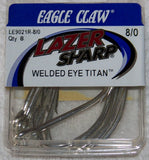 Offshore Lazer Shap Titan Welded Eye Hooks by Eagle Claw LE9021R