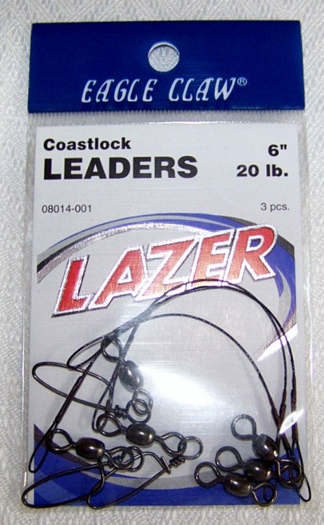 Wire Leaders with Coastlock Snap 3/Pk – Spider Rigs/Rigged&Ready
