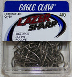 Octopus Offset Hooks- Lazer Sharp by Eagle Claw  Stainless L8182SSF 50/pk