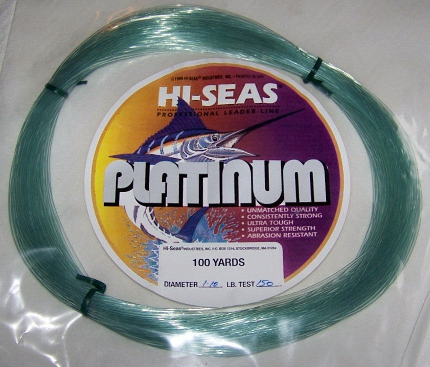 HI- Seas Platinum Leader Coil 100 Yards Sea Green