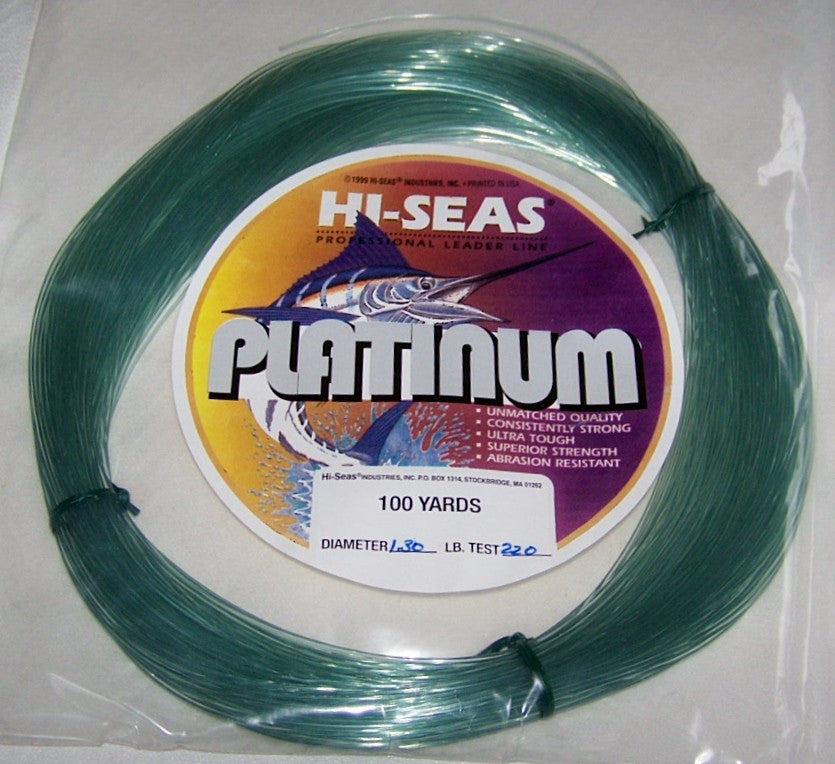 HI- Seas Platinum Leader Coil 100 Yards Sea Green