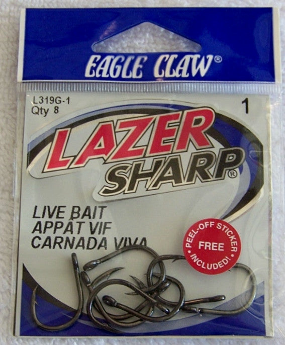 Live Bait Heavy Duty Lazer Sharp Hooks L319 – Spider Rigs