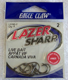 Live Bait Heavy Duty Lazer Sharp Hooks  L319