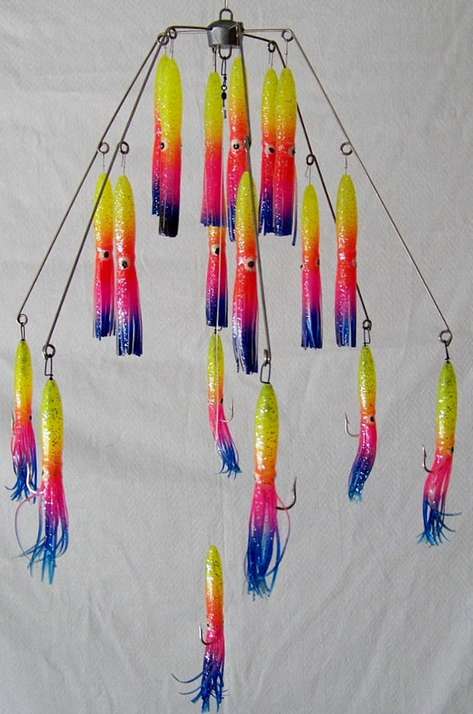 6 Arm 6 Oz Squid Umbrella Rigs
