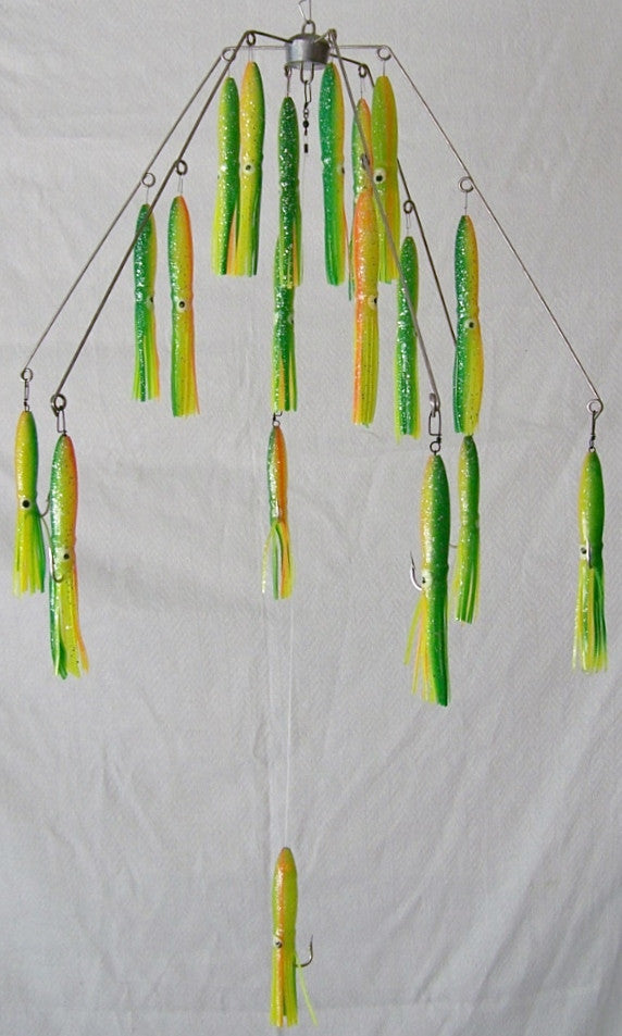 6 Arm 6 Oz Squid Umbrella Rigs