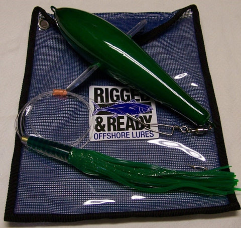 13' Teaser Bird w/ Large Green T Stinger