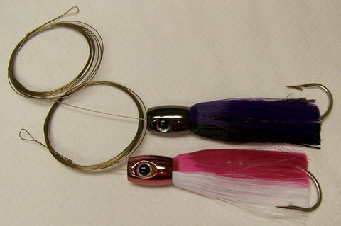 DR J  Chugger Head Wahoo Lure Pin Rigged for Large Hoo's