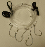 Circle Hook Rigs- Clear Monofilament