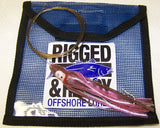 Ballyhoo pin rigged Squid Skirt Rigged w/ Wire-Wahoo Kingfish