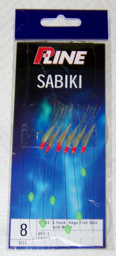 Sabiki Rigs White Hage Mylar Skin by P-Line