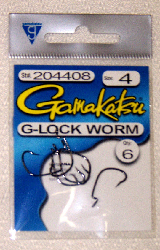 Gamakatsu G-Lock Worm Hook Black