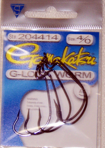 Gamakatsu G-Lock Worm Hook Black – Spider Rigs/Rigged&Ready