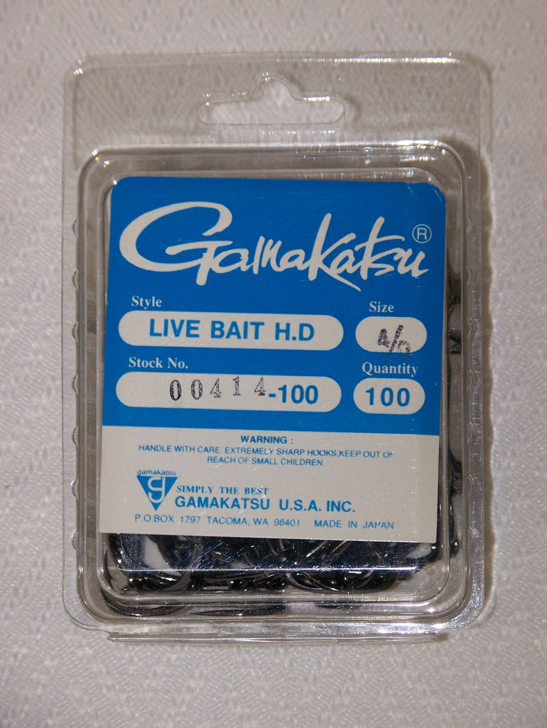 Gamakatsu Heavy Duty Live Bait Hook 25/pk, 50/pk or 100/pk