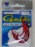 Gamakatsu Octopus Hook Inline Circle Black or Red